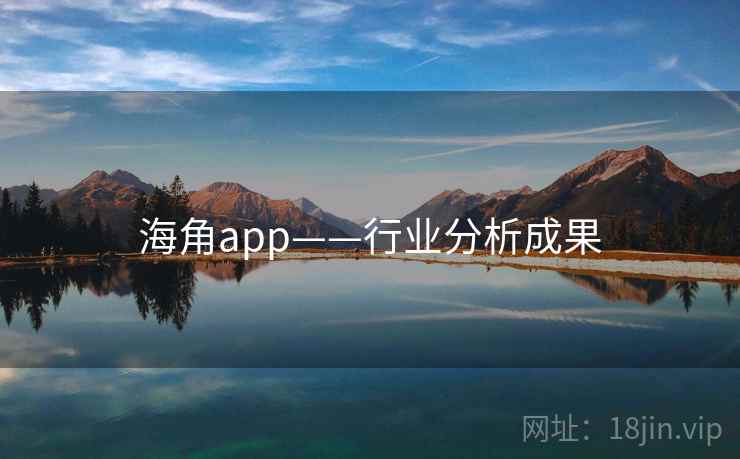 海角app——行业分析成果