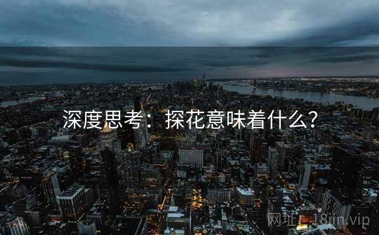 深度思考：探花意味着什么？